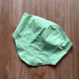 Mimosa Sleeveless Cropped Fitted Corset Top Lime NWT Women’s Size S